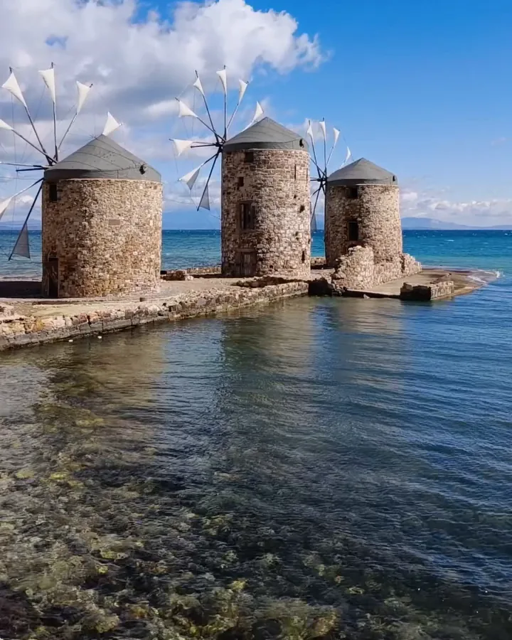 The Vrontados windmills · 60 m from the house