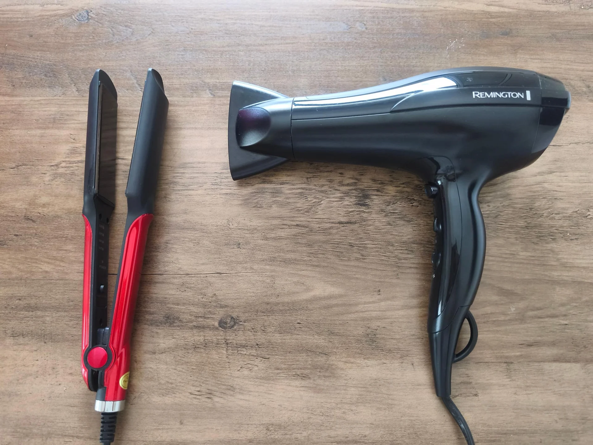 Hair dryer and straightener