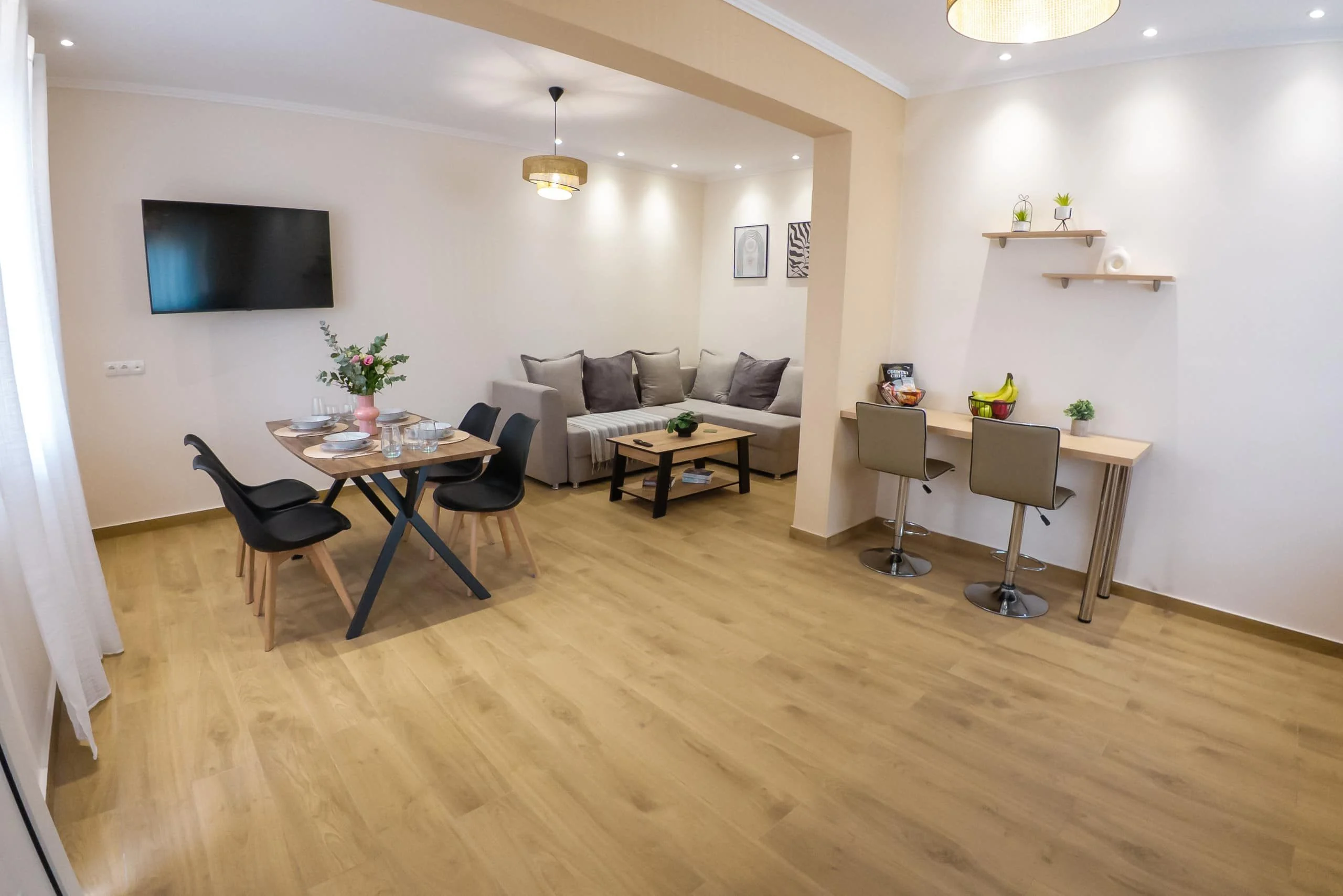 Living and dining room
