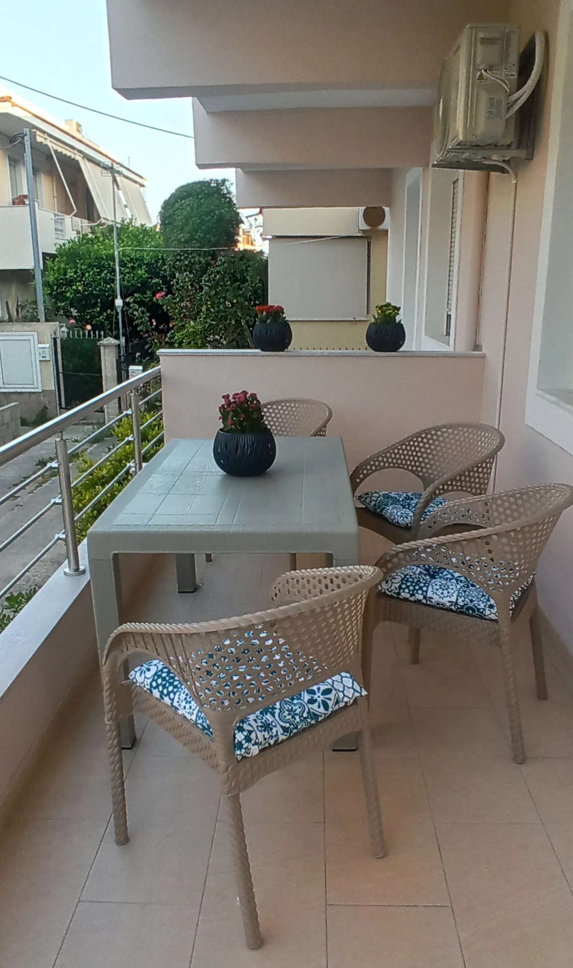 The front balcony